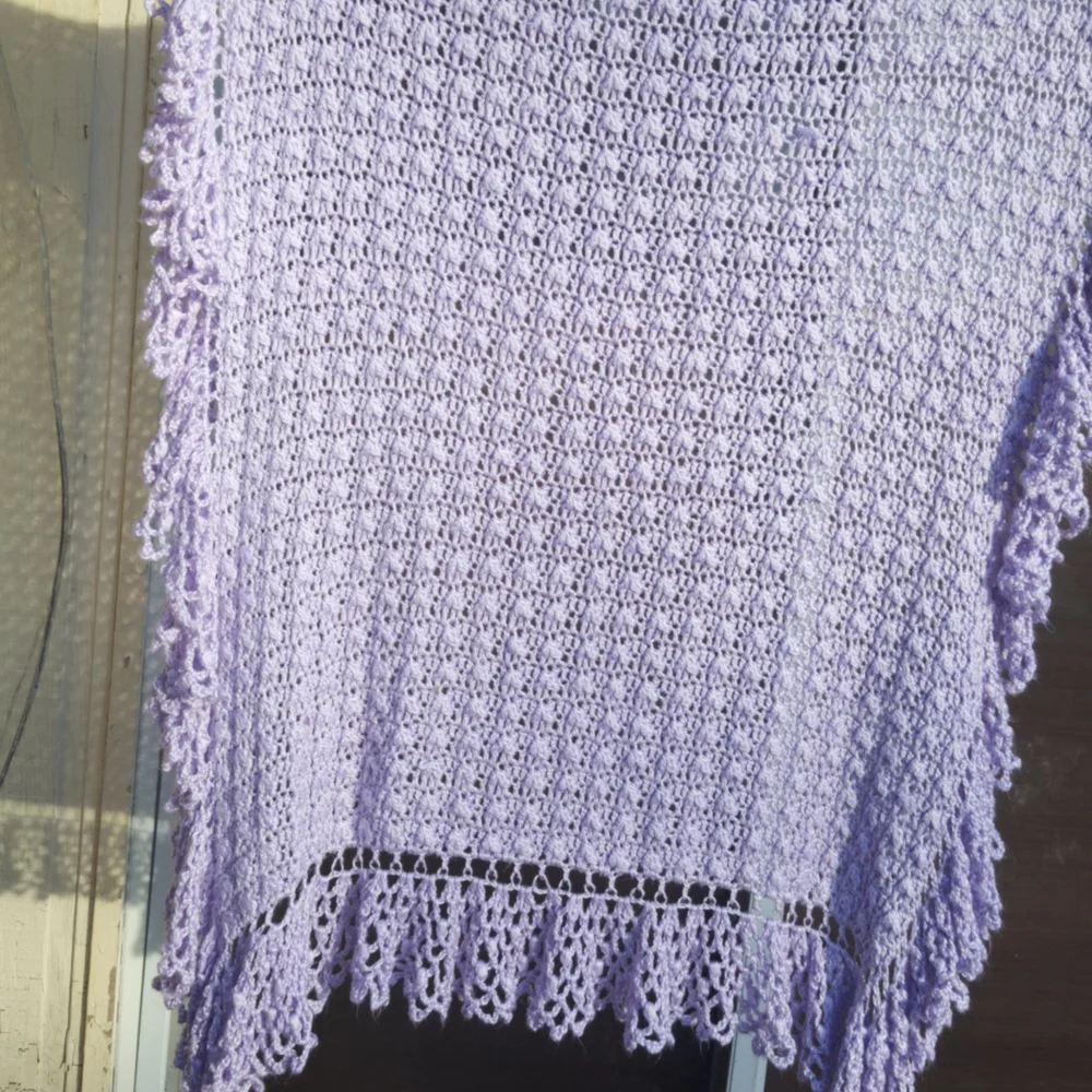 Crochet throw